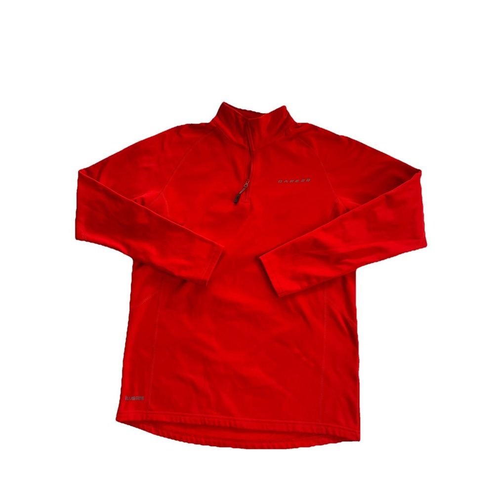 Dare 2B Mens 42 ILUS Core Stretch 1/4 Zip Pullover Red Performance Active Spring